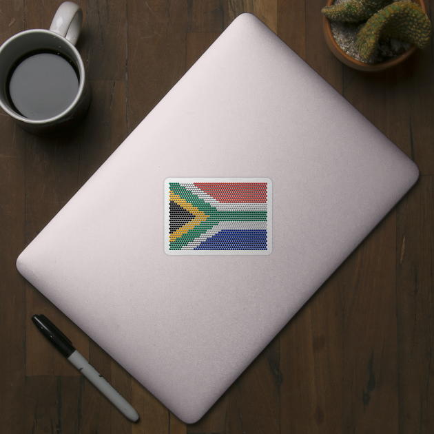 South Africa Flag Traditional BeadWork Effect by BraaiNinja